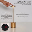 Classic USB Rechargeable Table Lamp Night Light, with Stepless Brightness Adjustment, Touch 3-Color Bedside Lamp.