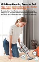 ABIR VC205 Cordless Portable Vacuum Cleaner, 27,000PA, Touch Screen, Smart Dust Sensor, Automatic Speed Control for Cleaning Beds and Carpets at Home, Intelligent Detection. Visible Performance.