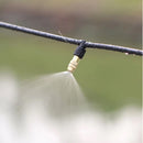 10M-30M Outdoor Misting Cooling System Garden Irrigation Watering 1/4'' Brass Atomizer Nozzles 4/7mm Hose for Patio Greenhouse.