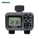 Insoma Automatic Water Timer Intelligent Irrigation Watering System Sprinkler Timer Garden Programmer Equipment IPX7 LCD Display.