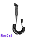 Bidet toilet sprayer set spray water bathroom handheld bidet sprayer toilet shower double outlet angle valve toilet accessories.