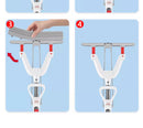 Self-Draining Squeeze Sponge Mop – Easy Floor Cleaning.
