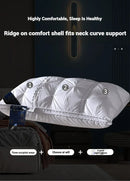 Comfortable Pillows for Sleeping in a 5-Star Hotel, Soft 3D Double-Sided Washable Solid Color.