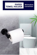 Adhesive Toilet Paper Roll Holder Organizer Wall Mount Storage Stand Bathroom No-Drill Tissue Towel Dispenser Stainless.