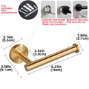 Adhesive Toilet Paper Roll Holder Organizer Wall Mount Storage Stand Bathroom No-Drill Tissue Towel Dispenser Stainless.