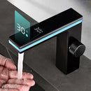 Digital Display Bathroom Basin Faucet Intelligent LED Brass Deck Mounted Washbasin Crane Hot Cold Water Mixer Sink Vanity Tap.