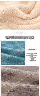 All-cotton Class A Thickened Absorbent Jacquard Polyester-cotton Skin-friendly Face Towel Bath Pure Cotton Towel Adult Towel.