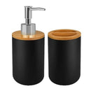 Bathroom Set Hands Soap Dispenser Toothbrush Holder and Soap Box Bathroom Decor Toiletries Holder for Bath Accessories.