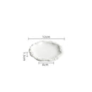 Simple Solid Color Tableware Porcelain Pasta Steak Plate Dinner Plate Creative Kitchen Irregular Serving Tray Cooking Dishes.