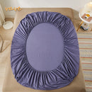 100% Cotton Fitted Sheet with Elastic Bands Non Slip Adjustable Mattress Covers for Single Double King Queen Bed,140/160/200cm.
