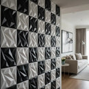 20PCS 3D Wall Panels 30x30cm Indoor Wall Decoration for Living Room Bedroom Hotel Office Mural.