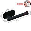Adhesive Toilet Paper Roll Holder Organizer Wall Mount Storage Stand Bathroom No-Drill Tissue Towel Dispenser Stainless.