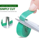 20/2M Nylon Plant Ties Plant Bandage Hook Tie Loop Adjustable Plant Support Reusable Fastener Tape for Home Garden Accessories.