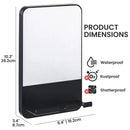 TAILI Shower Mirror Fogless for Shaving with Razor Holder, Fog Free Mirror Shower Suction Rust-Proof Removable Bathroom Mirror.