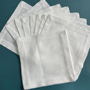 12 Pieces Cocktail Napkin White Hemstitch Napkin For Party Wedding Table Cloth Linen Napkins Fabric Cotton Dinner Napkin.