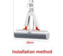 Self-Draining Squeeze Sponge Mop – Easy Floor Cleaning.
