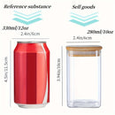 Airtight Glass Storage Jar with Bamboo Lid.