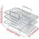 🔥Air Fryer Baking Rack Metal Square/Round/Rectangle Oven Grill Racks.