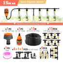 10M-30M Outdoor Misting Cooling System Garden Irrigation Watering 1/4'' Brass Atomizer Nozzles 4/7mm Hose for Patio Greenhouse.