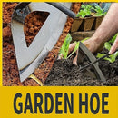 Premium All-Steel Hardened Hollow Hoe - Handheld Weeding Rake Durable and Rust-Resistant, Ideal for Vegetable Gardens.