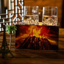 Guanshan Whiskey Glass Set Transparent Crystal Cup Suitable for Drinking Whiskey Cognac Cocktail Ice Wine Glass.