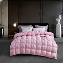 High Grade 100% White Goose Down Quilt Winter Warm Feather Duvet Queen King Cozy Lightweight 3D Bread Comforter Pinch Pleated.
