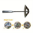 Premium All-Steel Hardened Hollow Hoe - Handheld Weeding Rake Durable and Rust-Resistant, Ideal for Vegetable Gardens.