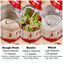 BioloMix Industrial Kitchen Mixer, Quiet, 6 Speeds, 1200 W, 6 L, Super Powerful.