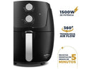 🔥Electric Fryer No Oil/Air Fryer Britannia BFR37 Black with Timer 4.2L-110V.