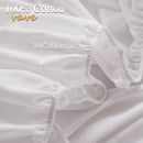 100% Cotton Fitted Sheet with Elastic Bands Non Slip Adjustable Mattress Covers for Single Double King Queen Bed,140/160/200cm.