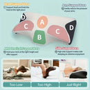 2025 Ergonomic Neck Horn Pillow for Side,Shoulder Relaxation, Soft Yet Firm Support,Back and Stomach Sleepers - Contoured Design.