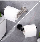 Adhesive Toilet Paper Roll Holder Organizer Wall Mount Storage Stand Bathroom No-Drill Tissue Towel Dispenser Stainless.