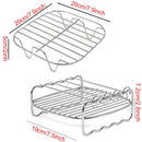 🔥Air Fryer Baking Rack Metal Square/Round/Rectangle Oven Grill Racks.