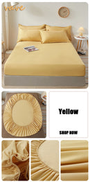 100% Cotton Fitted Sheet with Elastic Bands Non Slip Adjustable Mattress Covers for Single Double King Queen Bed,140/160/200cm.