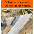 Premium All-Steel Hardened Hollow Hoe - Handheld Weeding Rake Durable and Rust-Resistant, Ideal for Vegetable Gardens.
