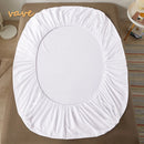 100% Cotton Fitted Sheet with Elastic Bands Non Slip Adjustable Mattress Covers for Single Double King Queen Bed,140/160/200cm.