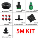 Micro Drip Irrigation System Portable 20M Automatic Watering with Adjustable Drippers Misting Watering Kits Garden Hose.