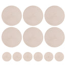 Round Braided Placemats Set of 6 Washable PP/PET Heat Resistant 34cm Table Place Mat for Kitchen Xmas Dining Table Party Decor.