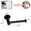 Adhesive Toilet Paper Roll Holder Organizer Wall Mount Storage Stand Bathroom No-Drill Tissue Towel Dispenser Stainless.