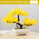 Artificial Plants Bonsai Small Tree Simulation Pot Plants Fake Flowers Table Potted Ornaments for Hotel Garden Home Decor planta.