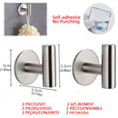 Adhesive Toilet Paper Roll Holder Organizer Wall Mount Storage Stand Bathroom No-Drill Tissue Towel Dispenser Stainless.