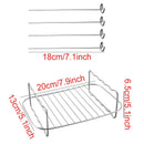 🔥Air Fryer Baking Rack Metal Square/Round/Rectangle Oven Grill Racks.