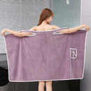 Womens Bath Towels Girls Wearable 140*85Cm Fast Drying Bathing Beach Spa Bathrobes Wash Clothing, Shower Bath And Gym Towel.