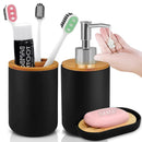 Bathroom Set Hands Soap Dispenser Toothbrush Holder and Soap Box Bathroom Decor Toiletries Holder for Bath Accessories.