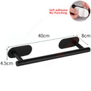 Adhesive Toilet Paper Roll Holder Organizer Wall Mount Storage Stand Bathroom No-Drill Tissue Towel Dispenser Stainless.