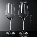 2pcs Light Luxury High-end Crystal Cup Red Wine Glass Set Tall Glass Party Wine Glass Glasses DrinkingGlasses for ChampagneFlute.