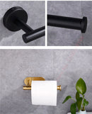 Adhesive Toilet Paper Roll Holder Organizer Wall Mount Storage Stand Bathroom No-Drill Tissue Towel Dispenser Stainless.