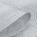 Round Braided Placemats Set of 6 Washable PP/PET Heat Resistant 34cm Table Place Mat for Kitchen Xmas Dining Table Party Decor.