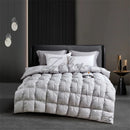 High Grade 100% White Goose Down Quilt Winter Warm Feather Duvet Queen King Cozy Lightweight 3D Bread Comforter Pinch Pleated.