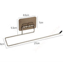 Adhesive Toilet Paper Roll Holder Organizer Wall Mount Storage Stand Bathroom No-Drill Tissue Towel Dispenser Stainless.